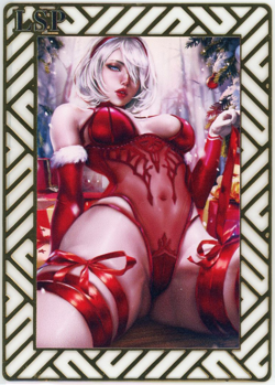 ❤YoRHa No.2 TYPE 2B - #093/100 GOLD METAL Goddess Story Anime Waifu Metal Card - Image 1