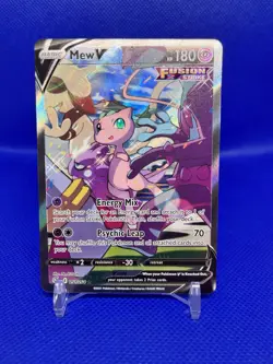 Pokemon TCG Fusion Strike Holo Mew v Alt Art Ultra Rare Card 251/264 - Image 1