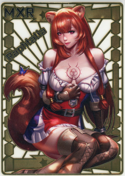 ❤RAPHTALIA - #186/200 - GOLD METAL - Goddess Story Anime Waifu Metal Card - Image 1