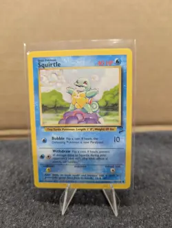 Pokemon TCG Card 2000 Base Set 2 Squirtle 93/130 - Image 1