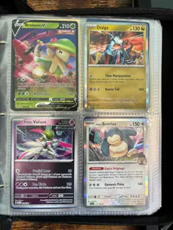 Pokemon brand new card binder + 85 TCG card lot - Breloom V, Gengar, Charizard - Image 3