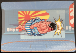 E. Honda Flying Headbutt 39 Street Fighter 2 Barcode Battler Card 1992 Epoch - Image 1