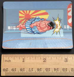 E. Honda Flying Headbutt 39 Street Fighter 2 Barcode Battler Card 1992 Epoch - Image 2