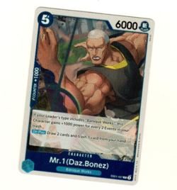 Mr.1 (Daz.Bones) EB01-027 Foil Extra Booster Memorial Collection One Piece Card - Image 1