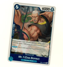 Mr.1 (Daz.Bones) EB01-027 Foil Extra Booster Memorial Collection One Piece Card - Image 3