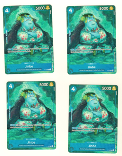 Set Of 4 Jinbe P-030 Promo Starter Deck 17 One Piece Trading Card - Image 3