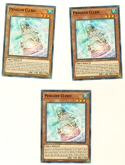 Set Of 3 Penguin Cleric BODE-EN026 Burst Of Destiny 1st Edition Yugioh Card - Image 1