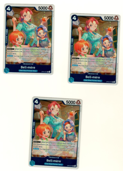 Set Of 3 Bell-Mere OP03-051 Rare Foil Pillars Of Strength One Piece Trading Card - Image 1