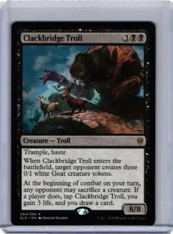 MTG Clackbridge Troll Throne of Eldraine 084/269 Regular Rare - Image 1