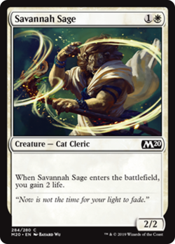 SAVANNAH SAGE ~mtg NM-M M20 Magic 2020 Com x(#284/280) - Image 1