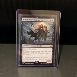 Wizards of the Coast Bloodthirsty Conqueror Foundations Regular Mythic EN #58 - Image 1