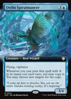 Owlin Spiralmancer - Extended Art SOC NM MTG - Image 1