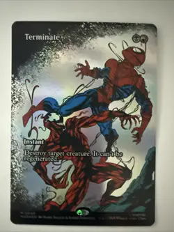 MTG Terminate 0040 Foil (Borderless) Mythic Marvel Eternal-Legal NM MAR - Image 1