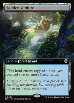 Sodden Verdure - Extended Art ECC NM MTG - Image 1