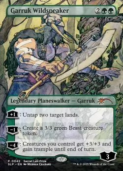Garruk Wildspeaker - Extended Art Promo Secret Lair Promos NM MTG - Image 1