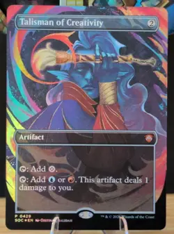 Talisman of Creativity (Borderless) Commander: Secrets of Strixhaven Foil - Image 1