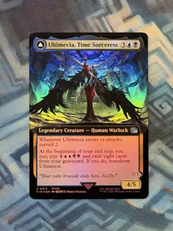 MTG Foil Extended Art Ultimecia, Time Sorceress NM Unplayed Final Fantasy - Image 1