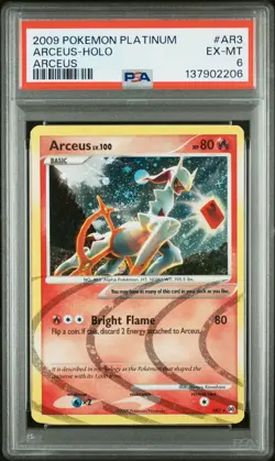 2009 POKEMON PLATINUM ARCEUS #AR3 ARCEUS-HOLO PSA 6 - Image 1