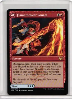 x1 Torrent Sculptor // Flamethrower Sonata STX MTG 159/275 RARE M/NM 1x - Image 2