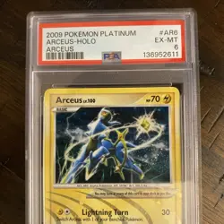Pokemon Platinum Arceus AR6 PSA EX-MT 6 English - Image 3