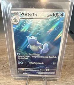 The Pokemon Company Wartortle 171/165 Scarlet & Violet 151 Illustration Rare Ho… - Image 1