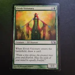 Magic the Gathering MTG Elvish Visionary (169) Magic 2013 LP TCG CCG - Image 1