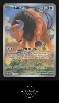 Tauros 096/086 Holo Illustration Rare Chaos Rising Pokemon Near Mint - Image 1