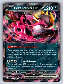 Fezandipiti ex 142/217 Holo Double Rare ME: Ascended Heroes Pokemon TCG NM - Image 1