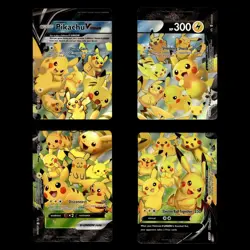 Pikachu V-Union Special Celebrations Ultra Rare Promo 4 Pokemon Cards * New * - Image 1