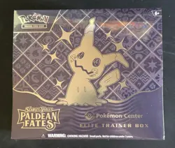 Paldean Fates Pokemon Center Elite Trainer Box ETB New Sealed With Protector - Image 2