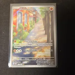 Pokemon Sudowoodo - Illustration Rare Holo SV02: Paldea Evolved 219/193 NM - Image 1