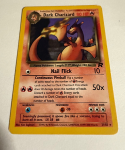 2000 Pokemon Team Rocket Dark Charizard 21/82 Rare Non-Holo WOTC Vintage - Image 1