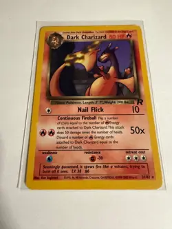 2000 Pokemon Team Rocket Dark Charizard 21/82 Rare Non-Holo WOTC Vintage - Image 5