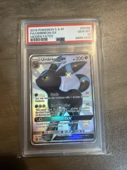 Pokemon TCG Umbreon GX Hidden Fates SM SV69/SV94 PSA 10 - Image 1