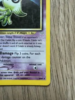 Pokemon Celebi 3/64 Holo Rare Neo Revelation Unlimited English Nintendo - Image 3