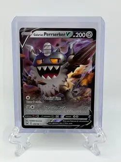 Pokemon TCG Galarian Perrserker V Sword & Shield - Lost Origin 129/196 Holo... - Image 1