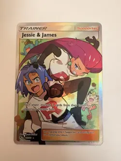 Pokemon Hidden Fates Jessie and James 2019 Trainer 68/68 NM Team Rocket - Image 1