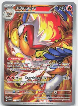 Infernape 173/167 Illustration Rare Twilight Masquerade Pokemon Near Mint - Image 1