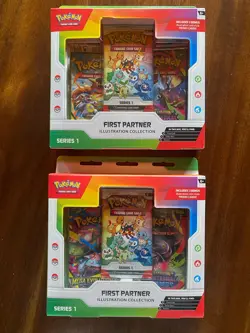 Pokemon TCG First Partner Illustration Collection Series 1 - Lot Of 2 - Image 1