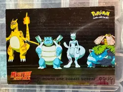 Topps Pokemon First Movie Mewtwo Strikes Back Rainbow Foil - Image 1