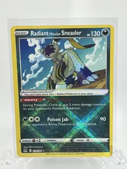 Pokemon TCG Radiant Hisuian Sneasler Sword & Shield - Lost Origin 123/196... - Image 1