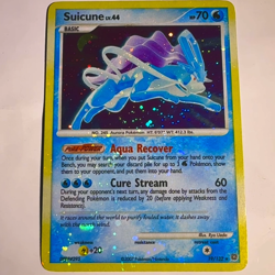 EXTREME HOLO BLEED Error Suicune 19/132 🌀 2 SWIRLS 2007 Secret Wonders Pokemon - Image 2