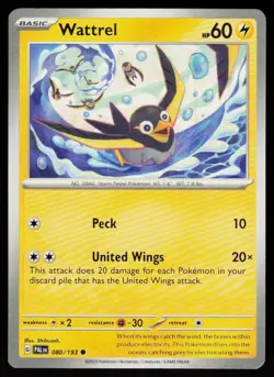 Wattrel 080/193 Common Paldea Evolved Pokemon Near Mint - Image 1