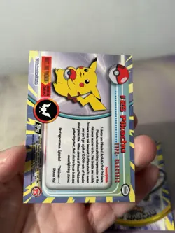 Pikachu 25 + Raichu 26 Black Logo TVAnimation Edition 1999 Topps Pokemon NonHolo - Image 4