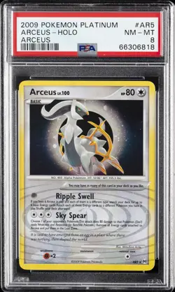 2009 POKEMON PLATINUM ARCEUS #AR5 ARCEUS-HOLO PSA 8 - Image 1