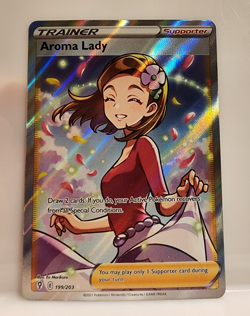 Pokemon TCG Aroma Lady (Full Art) - SWSH07: Evolving Skies NM - Image 1