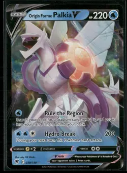 Pokemon - Origin Forme Palkia V 39/189 Ultra Rare Astral Radiance NM - Image 1