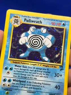 VTG 2000 Pokemon Base Set 2 Poliwrath 15/130 Holo Rare LP - Image 4