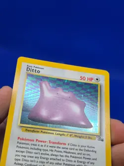 VTG 1999 Pokemon Fossil Unlimited Ditto 3/62 Holo Rare NM -2 - Image 5