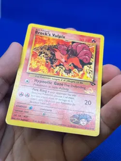 VTG Pokemon Gym Challenge Brock’s Vulpix W Wizards Stamped WOTC Promo MP - Image 4